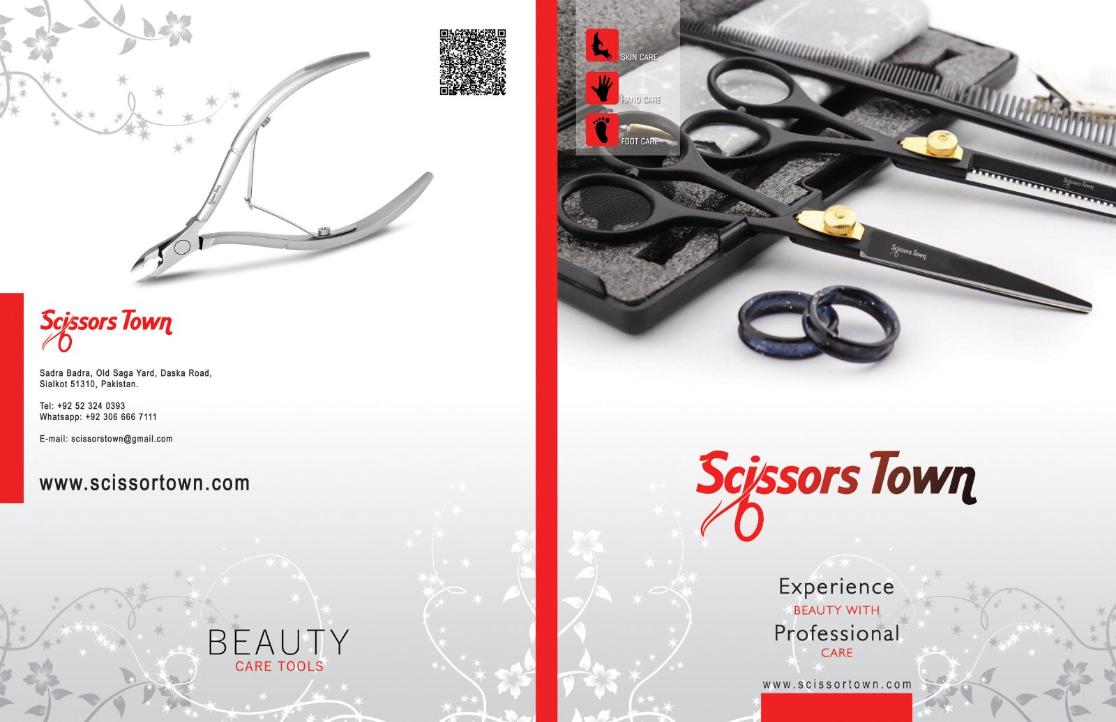 Professional scissors from the Scissors Town beauty catalogue